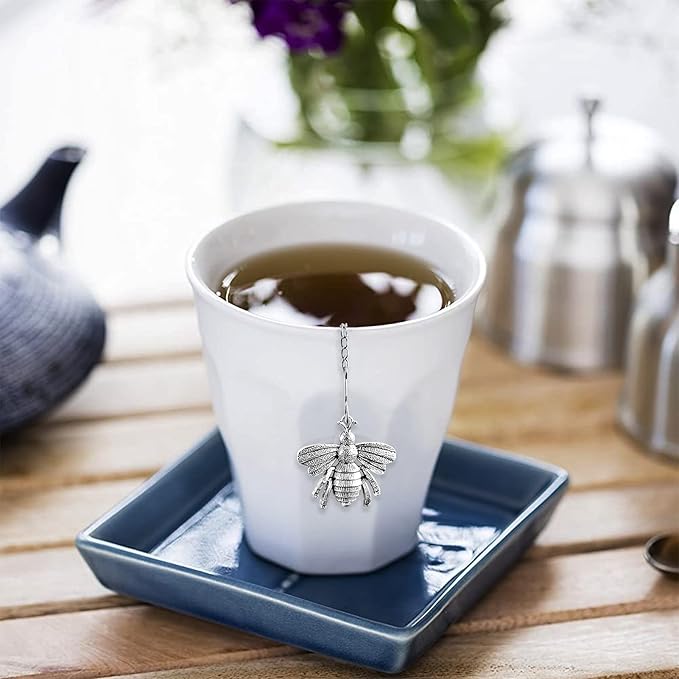 TeaSanavie Handmade Honey Bee Tea Infuser - Strainer for Loose Leaf Tea & Spices