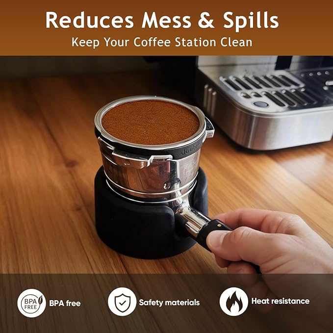 Ninja Cafe Luxe Accessories, Lwuzkdo Coffee Tamper Base for Ninja Luxe Cafe ES601 701, Sturdy Coffee Tamper Station, Portafilter Holder Improving Tamping Stability and Extraction