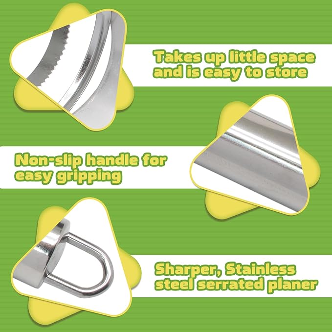 Murtenze 2PCS Quick Corn Peeler Cutter Corn Planer, Stainless Steel Corn Thresher Cob Stripper Tool, Cob Corn Kernel Remover with Ergonomic Handle