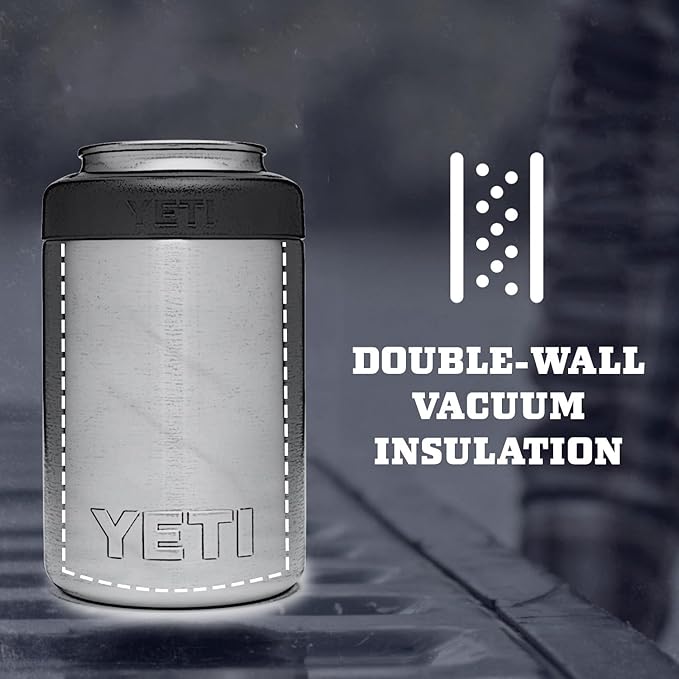 YETI Rambler 12 oz. Colster Can Insulator for Standard Size Cans, Rescue Red (NO CAN INSERT)