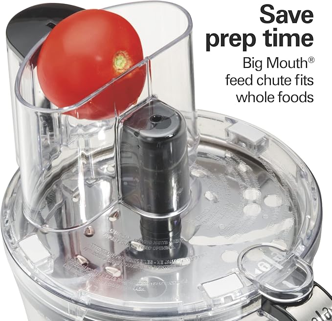 Hamilton Beach Big Mouth Duo Plus 12 Cup Food Processor & Vegetable Chopper with Additional Mini 4 Cup Bowl, Black & 6-Speed Electric Hand Mixer with Whisk, Traditional Beaters