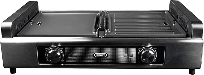 Danby DBSG29412XD11 Smokeless Indoor Grill in Black Advanced Air Circulation Technology Independent on/off and temperatures.