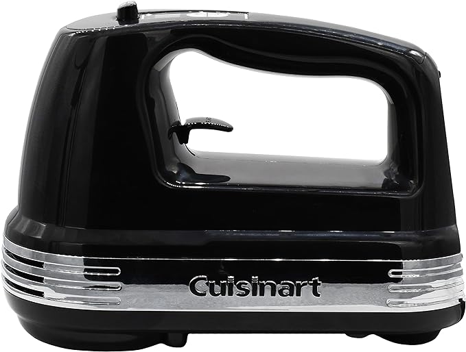 Cuisinart Power Advantage Plus 9-Speed Hand Mixer, 220W-Motor Hand Blender Electric Mixer with 9 Speed Settings, XL Dishwasher-Safe Beaters, 3 Low Mixing Speeds, Storage Case, Black