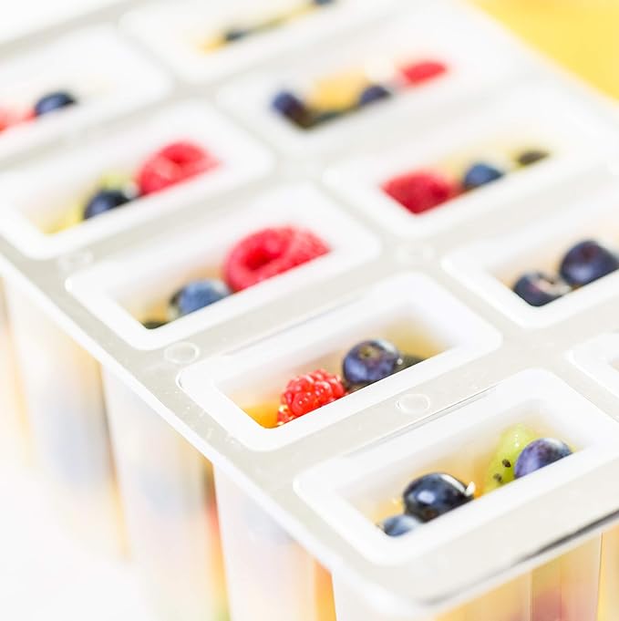 Fox Run Frozen Popsicle Maker Ice Pop Mold, with 24 Sticks, BPA-Free