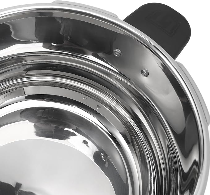 Electric Pressure Cooker, Alarm Valve, Anti-clogging Cover, 80KPA Stainless Steel Pressure Cooker for Gas Stove (7L)