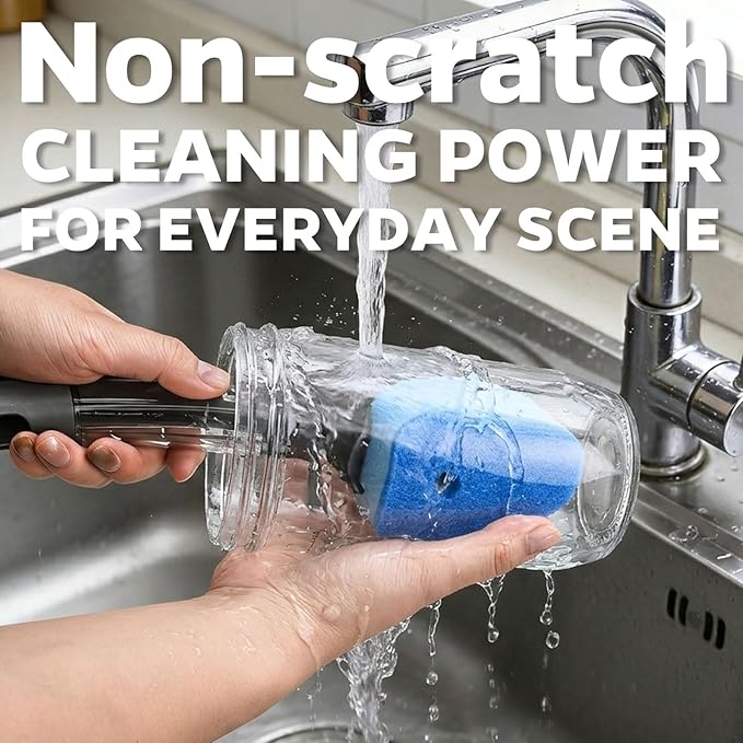 Sponge Dishwand Brush Refills for Scotch-Brite Dishwand - 10 Pack Dish Soap Non-Scratch Brush Refills for Nonstick Pots and Pans, Glass & Tubs（Green
