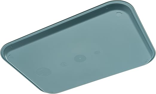 Carlisle FoodService Products Cafe Plastic Fast Food Tray, 12" x 16", Slate (Pack of 2)