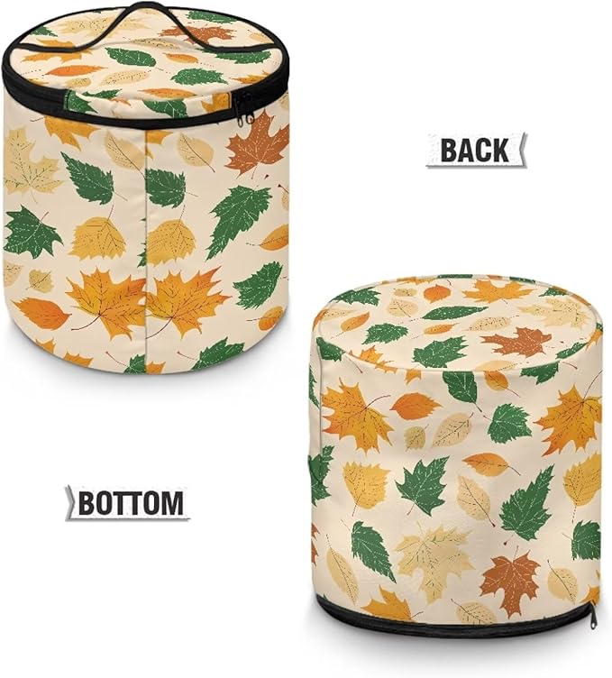 Thanksgiving Electric Pressure Cooker Storage Bag Kitchen Appliance Protective Pressure Cooker Insulation Bag for Women, Fallen Leaf