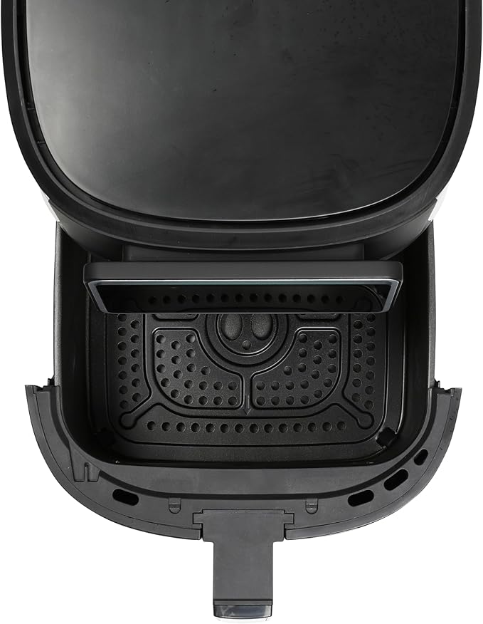 Kalorik Air Fryer VIVID TOUCH Series 5 Quart Capacity with High-Resolution Touchscreen 202 Cooking Presets in 12 Food Categories with View Window, 1500-Watts, Stainless Steel