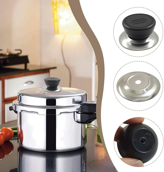 10pcs Pot Lid Knobs - Heat Resistant & Anti-Slip Grip | Universal Replacement Pot Lid for Glass Pots Pans Lids Top (Black)