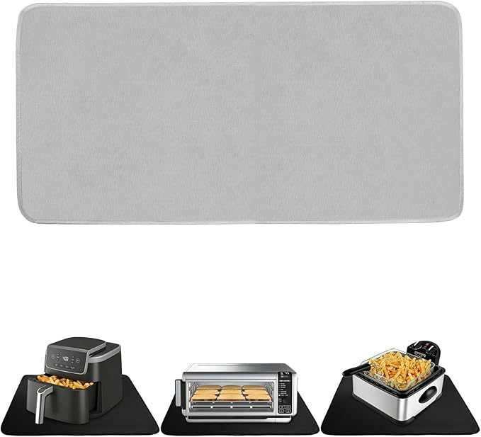 15x35in Heat Proof Mat, Long Countertop Heat Protector Hot Pads, Mat for Under Coffee Maker and Air Fryer