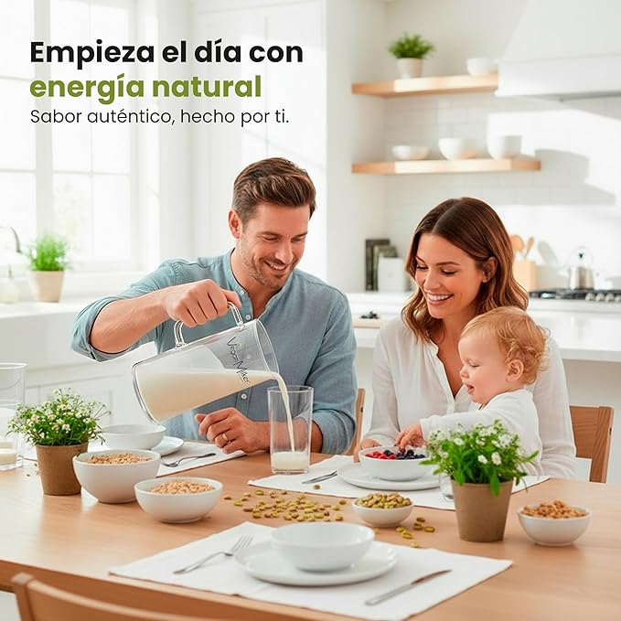Vegan Milker Mulsi Soul Multifunctional Strainer Filter – Homemade Vegetable Milk, Burmese Tofu, etc. Maximum Emulsion with Interchangeable Discs. 1 Litre in 1 Minute. Ebook Recipes - Made in Spain
