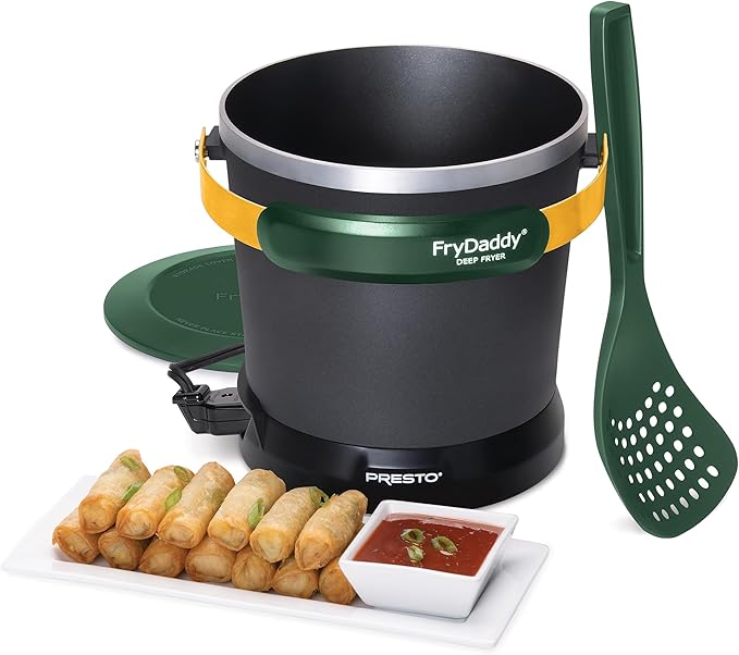 Presto 05427 FryDaddy Electric Deep Fryer, Green/Gold