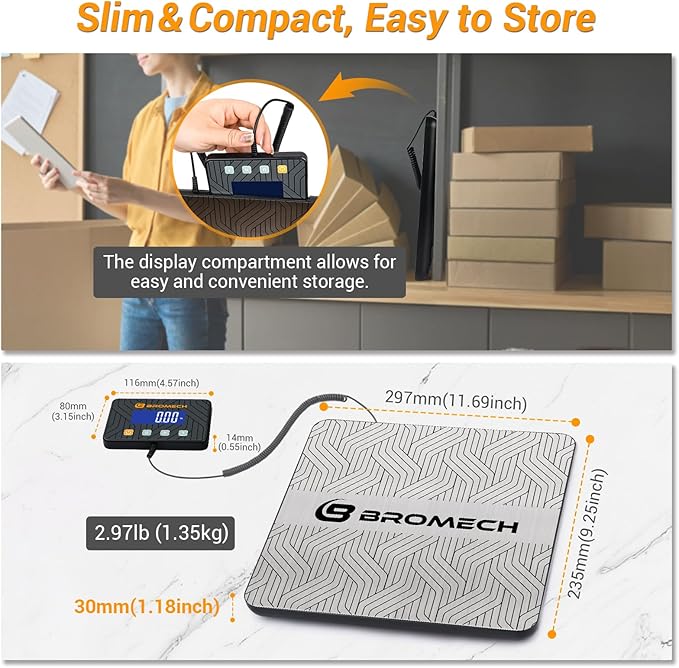 Price Computing Food Scale & 440lb Heavy Duty Shipping Scale Combo | Commercial & Postal Weighing Solution for Small Business, Farms, E-Commerce