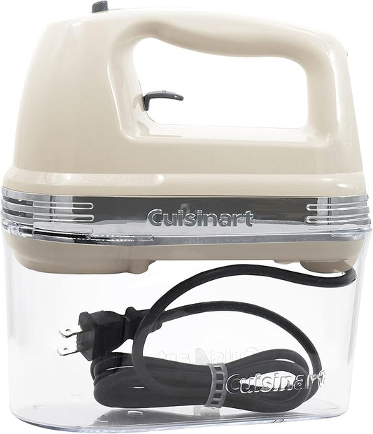 Cuisinart Power Advantage Plus 9-Speed Hand Mixer, 220W-Motor Hand Blender Electric Mixer with 9 Speed Settings, XL Dishwasher-Safe Beaters, 3 Low Mixing Speeds, Storage Case, Cream