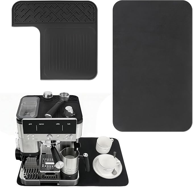 Top Mat for Ninja Luxe Espresso Coffee Machine ES601 Waterproof Heat-Resistant, Coffee Mat for Countertops Accessories Fit Under Coffee Machine Drying Mat, Bar Mats Accessories for Ninja Cafe