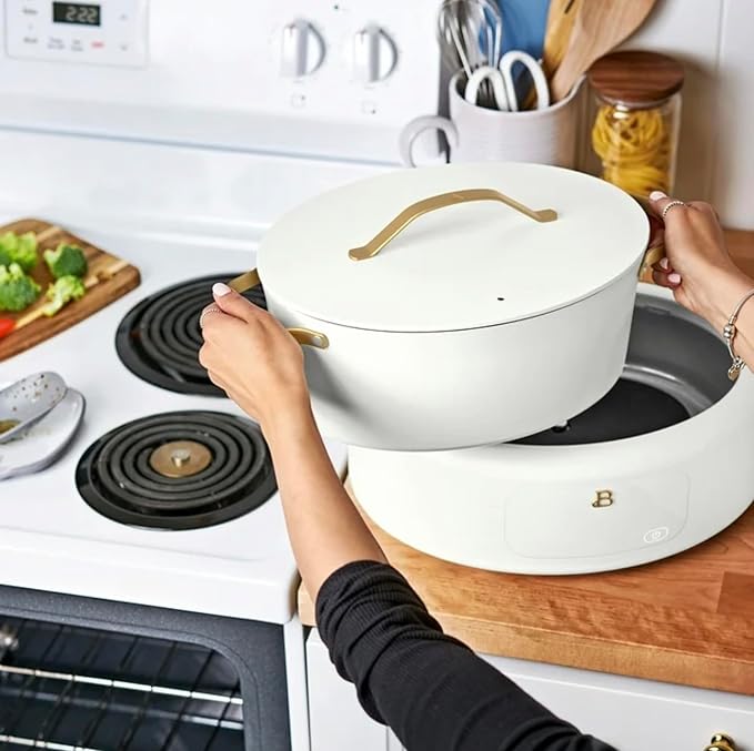 10 in 1 6 Qt Electric Multi-Cooker White Icing by Drew Barrymore