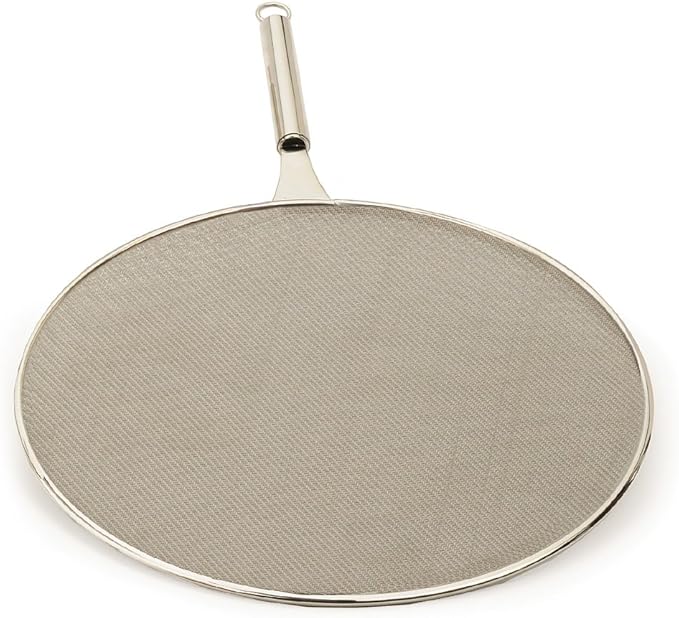 RSVP International Endurance Kitchen Collection Spatter Screen, Dishwasher Safe, 15" Diameter, Stainless Steel