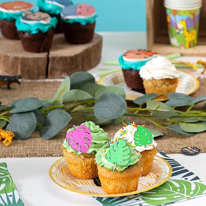Tropical Leaves Silicone Molds Leaf Fondant Mold Monstera Leafage Silicone Fondant Mold Small Tropical Leaf Silicone Mold Cake Decorating Polymer Clay Mold for Candy Chocolate Baking Cookie Pastry