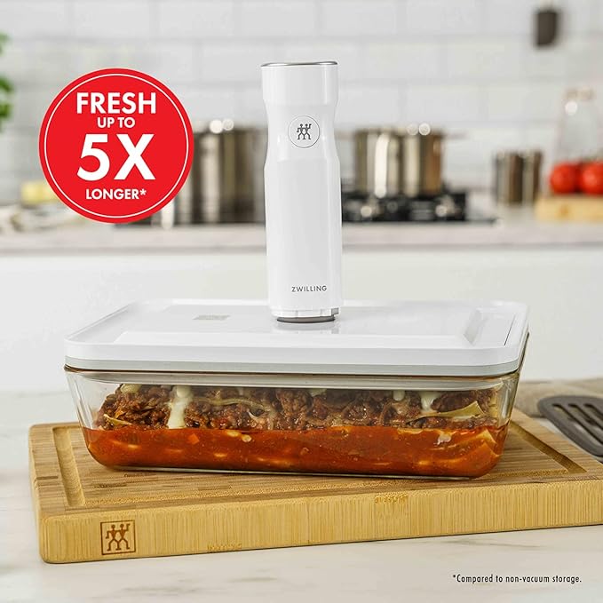 ZWILLING Fresh & Save Glass Vacuum Gratin Dish, Airtight Food Storage Container