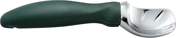 Spring Chef Professional Ice Cream Scoop with Soft Grip Handle - Heavy Duty Ice Cream Scooper for Cookie Dough, Frozen Yogurt, Gelato, Sorbet, Melon - Dishwasher Safe Kitchen Tool - Pine Green