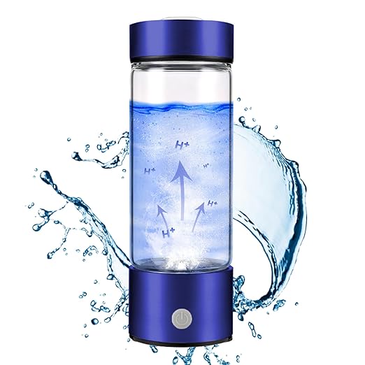 420ml Hydrogen Water Bottle Portable Hydrogen Water Ionizer Machine USB Rechargeable Hydrogen Water Generator,Hydrogen Rich Water Glass Health Cup for Home Travel