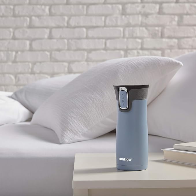 Contigo West Loop 20oz Stainless Steel Vacuum-Insulated Travel Mug Spill-Proof Keeps Drinks Hot for 5 Hours Cold for 12 Hours Perfect for Commuters and Travelers