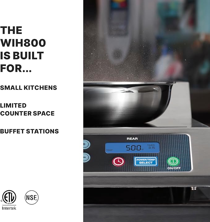 Waring Commercial Heavy-Duty Commercial Double Induction Range, 208/240V, 3600W