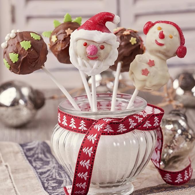 300Pcs 4 Inch White Paper Lollipop Sticks, Paper Sucker Sticks, Cake Pop Stick for Cake Toppers, Chocolate,Cookie,Rainbow Candy