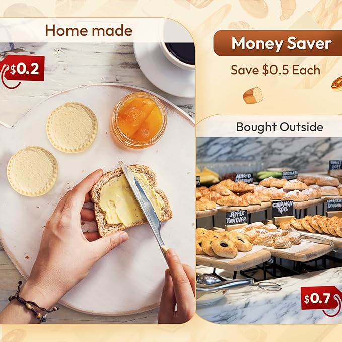 Gelbira Sandwich Cutter, Sandwich Cutter and Sealer, Sandwich Maker, Peanut Butter and Jelly Sandwiches Tool/PBJ Cutter, Sandwich Maker for Kids, for Thanksgiving/Christmas Day