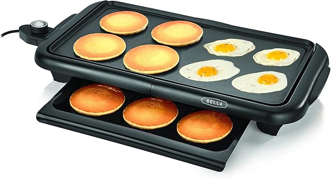 BELLA Electric Griddle (Copper/Black) and 2 Slice Toaster