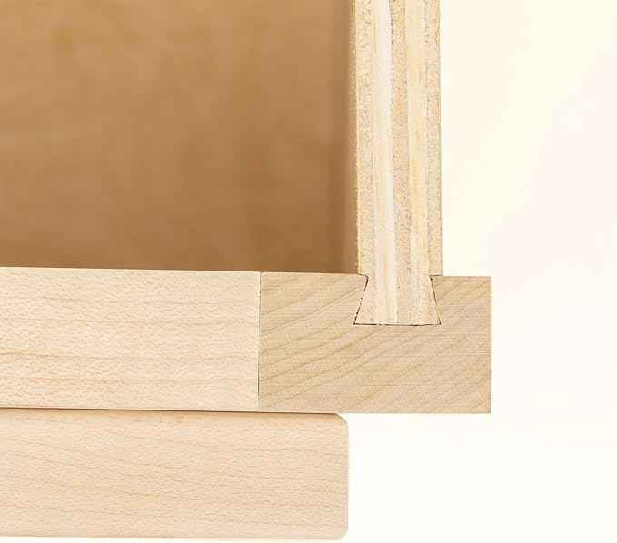 Quicklock RTA (Ready-to-Assemble) 42" Tall Wall Kitchen Cabinets - Shaker Style | 100% Hardwood | Made in America | Soft Close Hardware (Raw Maple, 24" D x 36" W x 24" H)