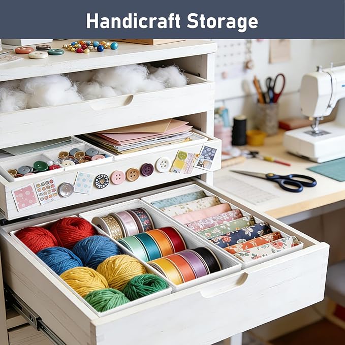 DIMJ Drawer Organizer Clothes- 26 Pack Baby Dresser Organizer for Nursery, Small Fabric Closet Drawer Organizer Bins for Underwears Socks, Foldable Storage Dividers Organization for Bedroom