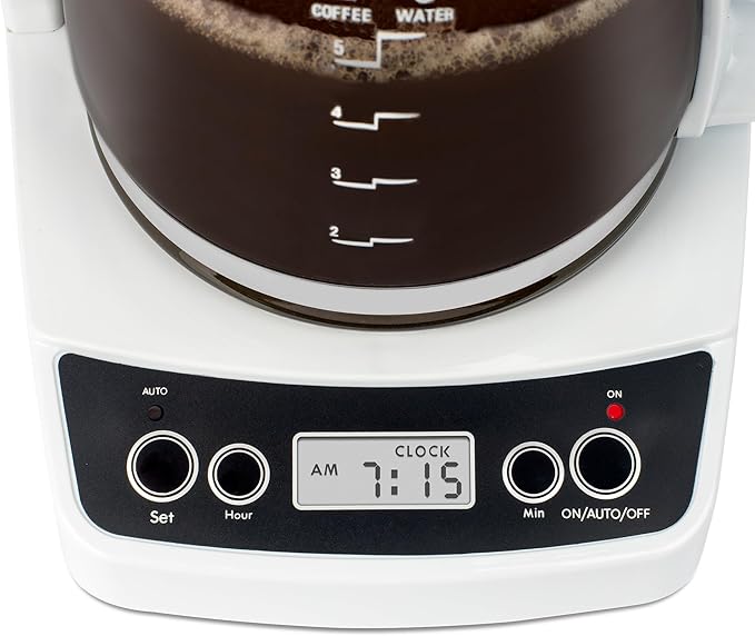 Capresso 5-Cup Mini Drip Coffee Maker, White