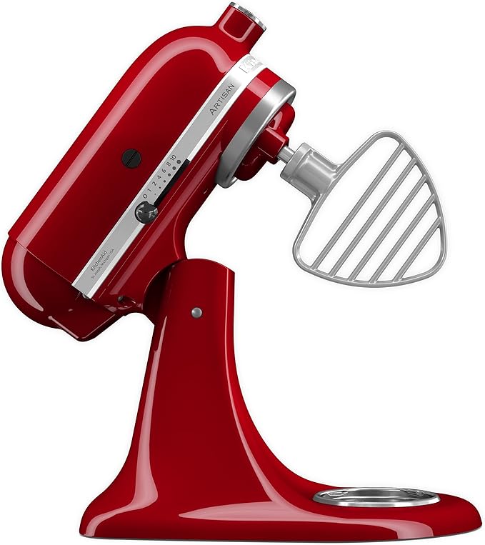 KitchenAid Classic Series 4.5 Quart Tilt-Head Stand Mixer K45SS, White & Pastry Tilt Head Stand Mixer Beater Attachment, Silver
