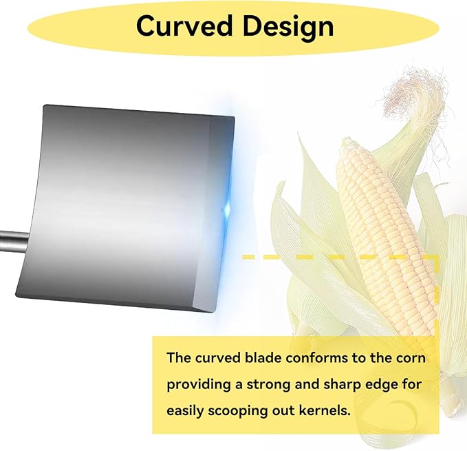 2 Pack Stainless Steel Corn Peeler for Corn on the Cob,Corn Peeler for Corn On The Cob,Corn Cutter to Corn Cob Stripper,for Restaurant, Home Kitchens