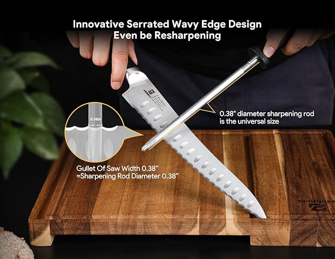 Bagel Slicer+8 Inch Bread Knife