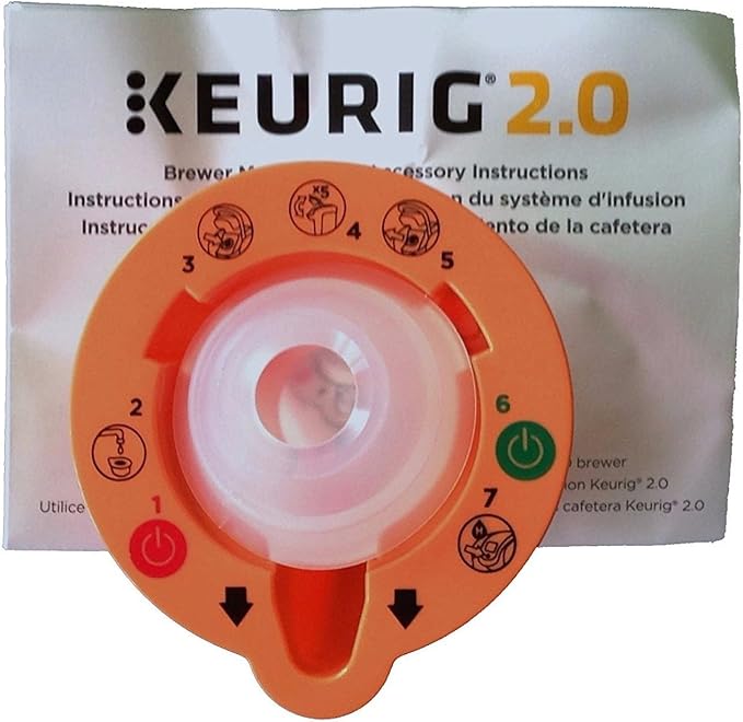 Keurig 4335457458 2.0 Needle Cleaning Tool, kkk, Orange