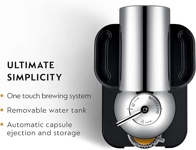 Breville Nespresso Vertuo Coffee and Espresso Machine, Chrome & Capsules VertuoLine, Espresso Variety Pack, Medium and Dark Roast Espresso Coffee, 50 Count Coffee Pods, Brews 1.35 Ounce