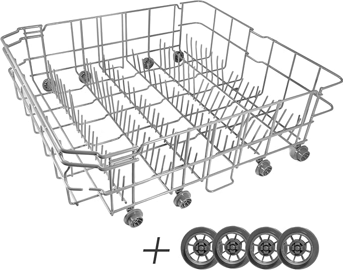 【𝟮𝟬𝟮𝟲 𝙐𝙥𝙜𝙧𝙖𝙙𝙚𝙙】 DD82-01384A Dishwasher Dishrack Lower rack Parts Assembly (22.5'' D x 20.5'' W inch) - Fit For Samsung DIshwasher OEM Parts DD81-02295A