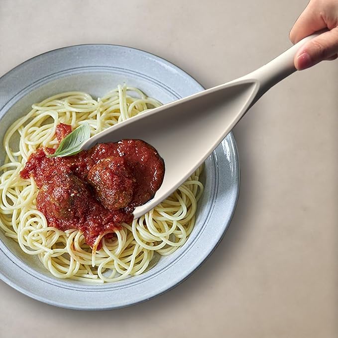 Silicone Spatula Spoon, Great for Both Cooking and Serving Durable BPA-Free Matte Black Silicone, Seamless Design, Safe for Nonstick Cooking Surfaces, 2-Pcs, Khaki