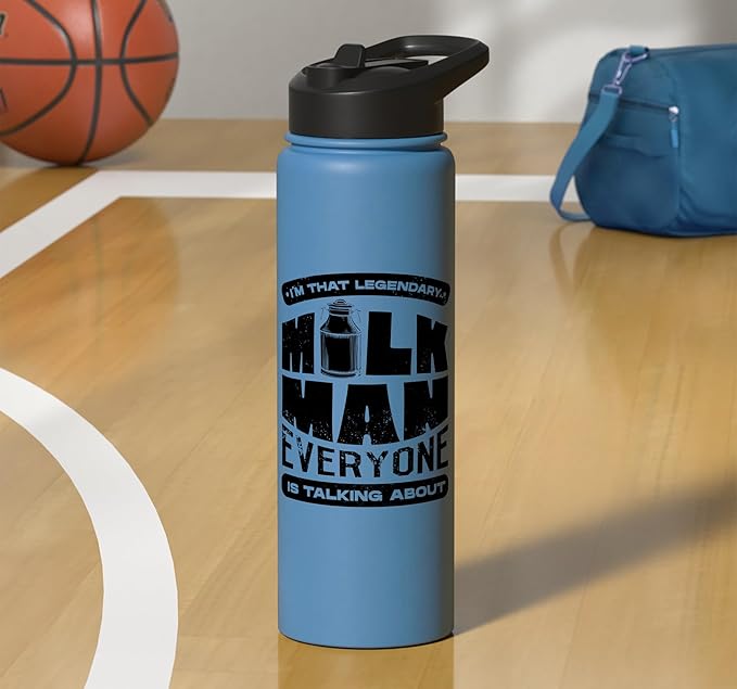 Legendary Milkman Dairy Farmer Everyone Is Talking About Stainless Steel Insulated Water Bottle