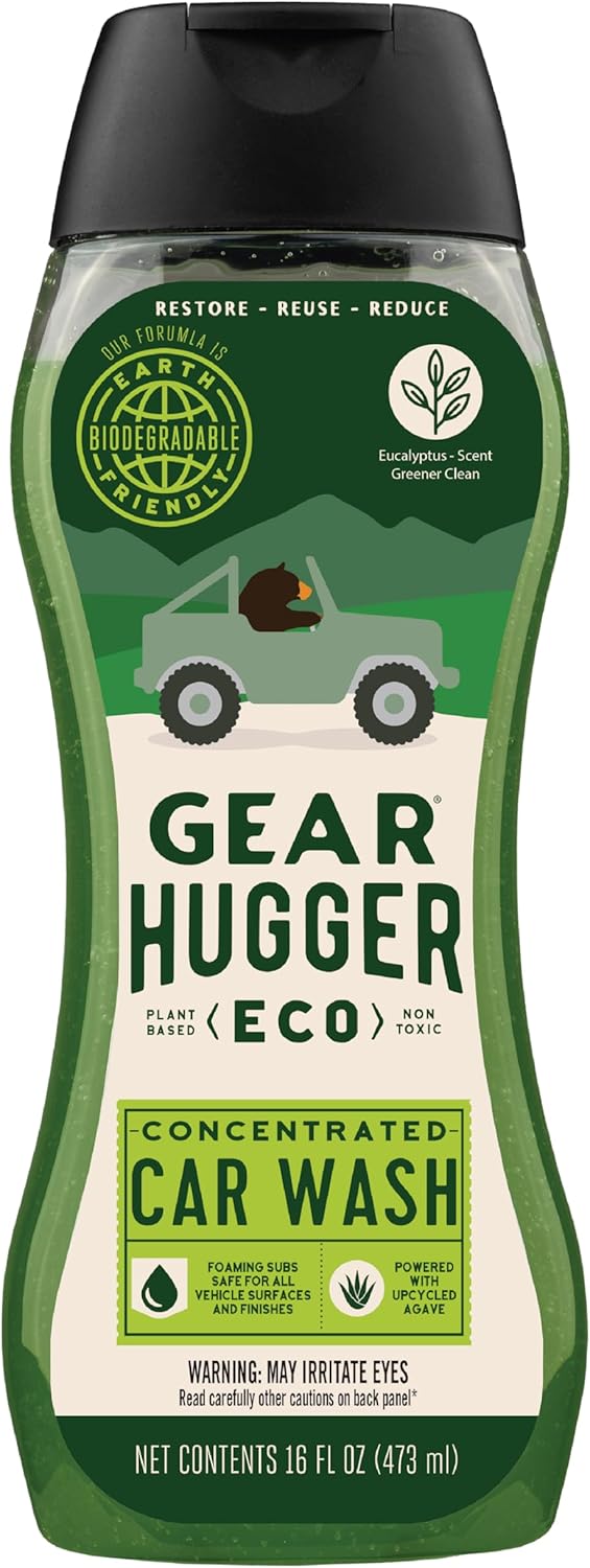 Car Wash Soap (16 oz, Pack of 1) – Eco-Friendly Car Cleaner, Biodegradable Car Wash with Natural Saponins & Eucalyptus – Safe Car Soap for All Vehicle Surfaces