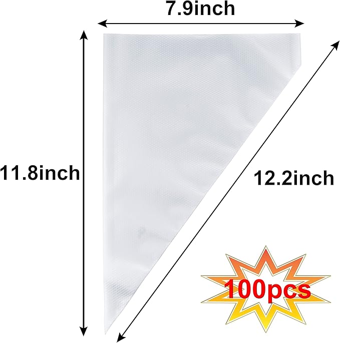 Piping Bags, Pastry Bags 12 Inch 100pcs, Disposable Icing Piping Pastry Bags For Cookie/Cake Decorating Supplies, Anti Burst And Non-Slip Thicken Cake Decorating Bags.