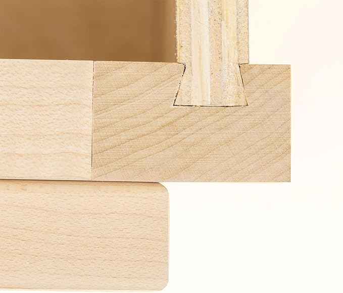 Quicklock RTA (Ready-to-Assemble) 42" Tall Wall Kitchen Cabinets - Shaker Style | 100% Hardwood | Made in America | Soft Close Hardware (Raw Maple, 12" D x 18" W x 42" H)