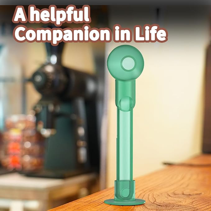 Coffee Scoop with Funnel for Ground Coffee, Protein Powder & Tea, for Reusable K Cup Refiller, 2TBSP Mess-Free, Funnel Design Prevents Spills (Translucent Green, 2-Pack)