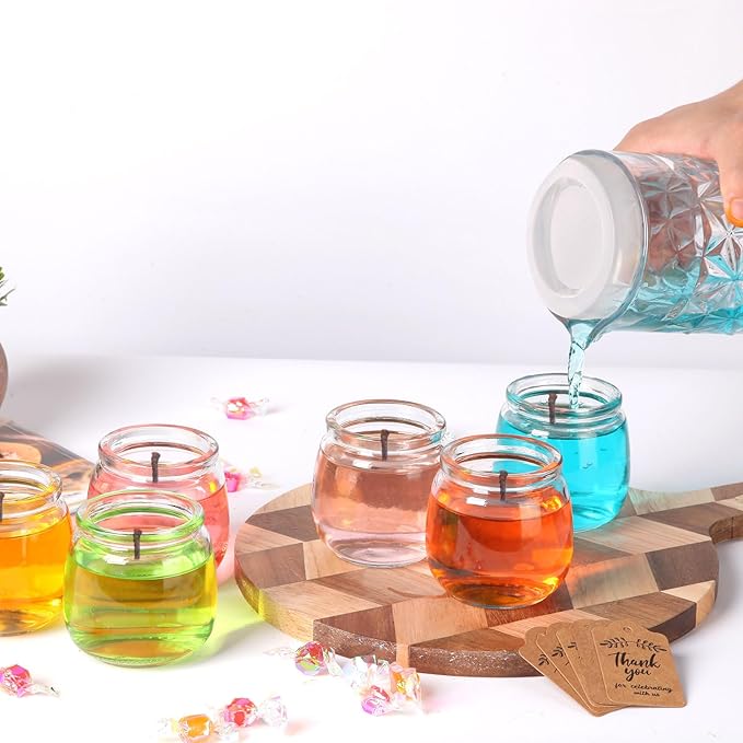 AIXIANG 20 Set 7oz Glass Jars with Cork Lid & Airtight Seal - Rustic Wedding Favors, Baby Shower Gifts, Candy & Spice Storage - Includes Twine, Labels (Multi-Purpose, Eco-Friendly)