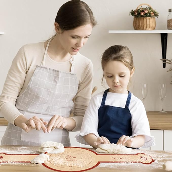 Koolstuffs Silicone Sourdough Bread Sling Mat for Dutch Oven, 2 Pack Non-Stick & Easy Clean Reusable sourdough mat, Easy and Stable to Transfer Sourdough Bread, Round