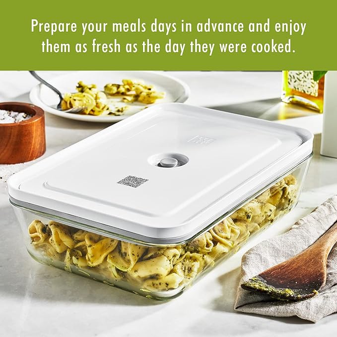 ZWILLING Fresh & Save Glass Vacuum Gratin Dish, Airtight Food Storage Container