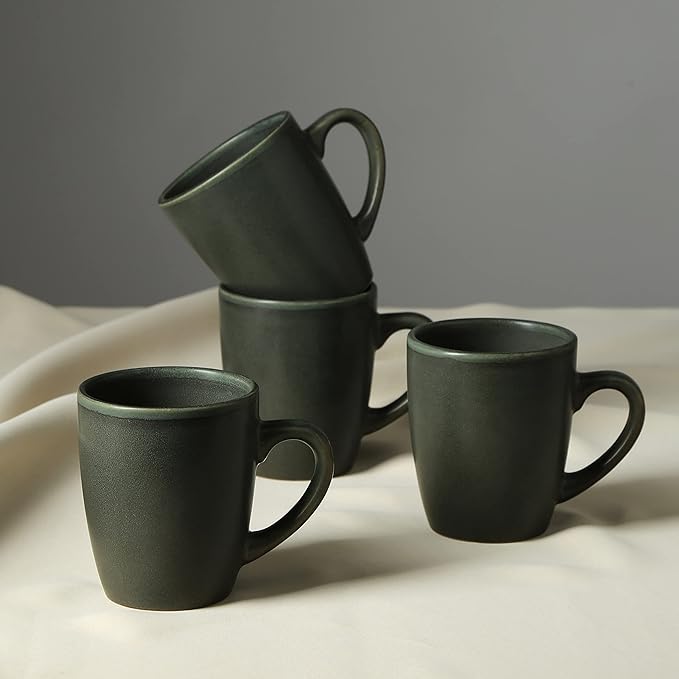 Stone Lain Grao Stoneware 32-Piece Dinnerware Set, Green